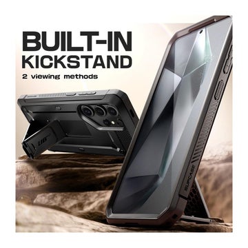 Supcase Unicorn Beetle Pro Galaxy S25 Ultra 5G skal, Svart (2-pack)