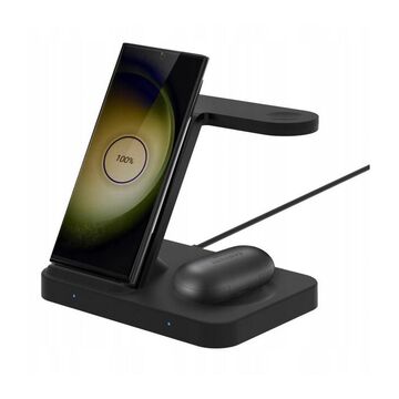 Tech-Protect Q15W-A37 3-in-1 trådlös laddare, Svart