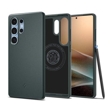 Spigen Thin Fit MagSafe Galaxy S25 Ultra 5G skal, Gr&ouml;n