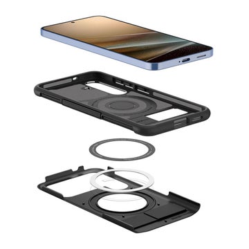 Spigen MagSafe Slim Armor Galaxy S25 5G skal, Svart