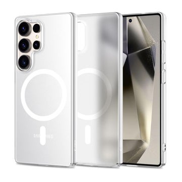 Tech-Protect Galaxy S25 Ultra 5G Magslim MagSafe skal, Transparent vit