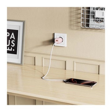 Tech-Protect NCM33W PD QC 3.0 2-port v&auml;ggladdare, Rosa