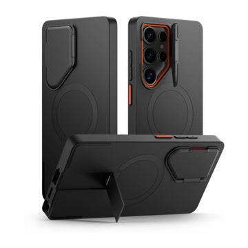 Tech-Protect Kevlar Aura Galaxy S25 Ultra 5G MagSafe-skal, Svart/orange