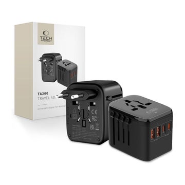 Tech-Protect TA200 reseadapter, Svart