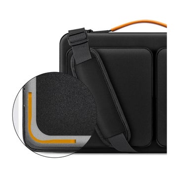 Tech-Protect Defender 15-16" Laptopv&auml;ska, Svart/orange