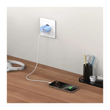 Tech-Protect NCA30 PD 30W QC 2-port v&auml;ggladdare, Bl&aring;