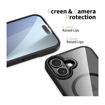 Tech-Protect Magmat iPhone 17 MagSafe skal, Svart/transparent