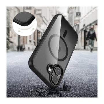 Tech-Protect Magmat iPhone 17 MagSafe skal, Svart/transparent