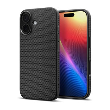 Spigen Liquid Air iPhone 17 skal, Svart