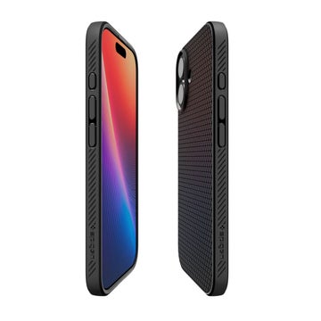 Spigen Liquid Air iPhone 17 skal, Svart