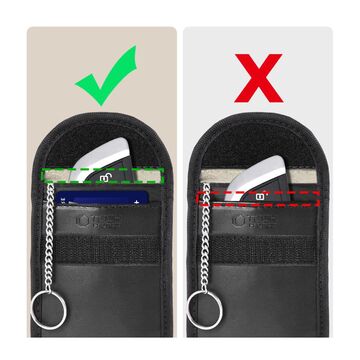 Tech-Protect KLR100 nyckelficka, RFID-skydd, svart