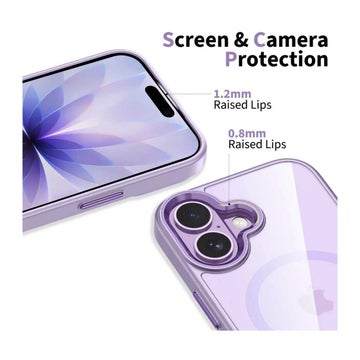 Tech-Protect Magmat iPhone 17 MagSafe skal, Lila/transparent