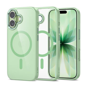 Tech-Protect Magmat iPhone 17 MagSafe skal, Gr&ouml;n/transparent