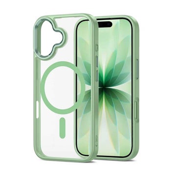 Tech-Protect Magmat iPhone 17 MagSafe skal, Gr&ouml;n/transparent