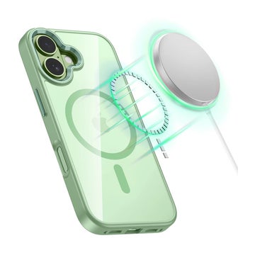 Tech-Protect Magmat iPhone 17 MagSafe skal, Gr&ouml;n/transparent