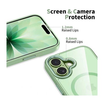 Tech-Protect Magmat iPhone 17 MagSafe skal, Gr&ouml;n/transparent