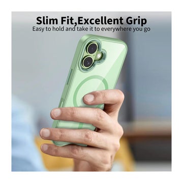 Tech-Protect Magmat iPhone 17 MagSafe skal, Gr&ouml;n/transparent