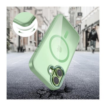 Tech-Protect Magmat iPhone 17 MagSafe skal, Gr&ouml;n/transparent