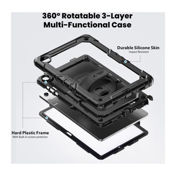 Tech-Protect Solid360 Galaxy Tab A9 Plus / A11 Plus skal, Svart
