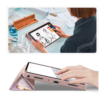 Tech-Protect SmartCase Galaxy Tab A9 Plus / A11 Plus fodral, Marble