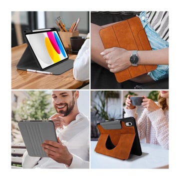 Tech-Protect Fleece iPad 11" (2022 / 2025) fodral, Brun