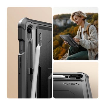 Tech-Protect Kevlar Pro Galaxy Tab S9 / S10 FE / S10 Lite fodral, Svart