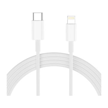 Tech-Protect NCA45W-GAN2 QC -v&auml;ggladdare och Lightning-kabel, Vit