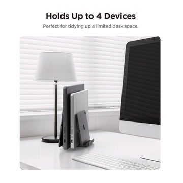 Spigen LD208S4 stativ f&ouml;r laptop, Gr&aring;