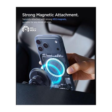 Spigen EV15MAQ 15W MagSafe mobilh&aring;llare, Svart