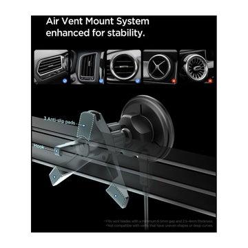 Spigen EV15MAQ 15W MagSafe mobilh&aring;llare, Svart