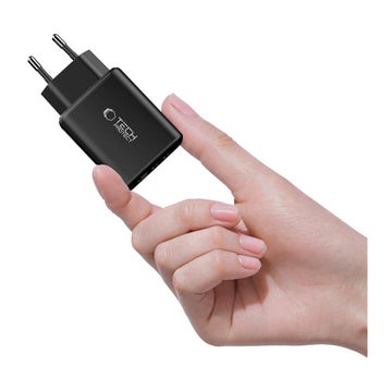 Tech-Protect NCA65W 3-Port v&auml;ggladdare, Svart