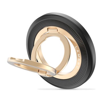 Tech-Protect magnetic MagSafe ringh&aring;llare, MMR700, Svart/guld