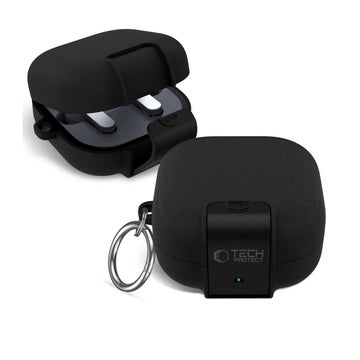 Tech-Protect Slim Hook Galaxy Buds 4 / 4 Pro fodral, Svart