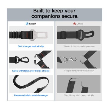 Spigen PS100 Universal bilb&auml;lte f&ouml;r hund, Svart