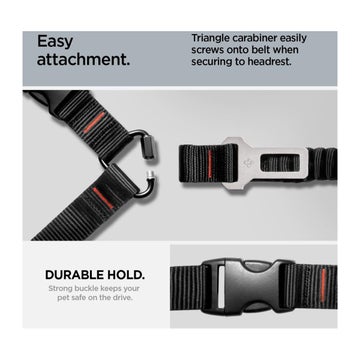 Spigen PS100 Universal bilb&auml;lte f&ouml;r hund, Svart