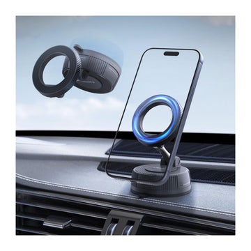 Spigen MFT36 MagSafe -mobilh&aring;llare f&ouml;r bil, Svart