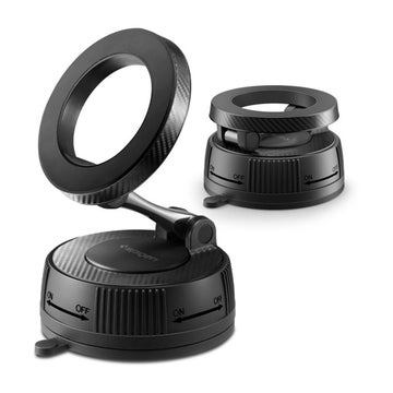 Spigen MFT36 MagSafe -mobilh&aring;llare f&ouml;r bil, Svart