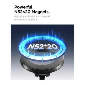 Spigen MFT36 MagSafe -mobilh&aring;llare f&ouml;r bil, Svart