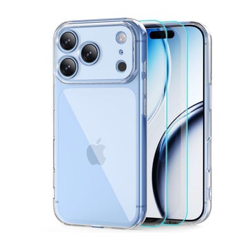Tech-Protect Flexair + Glass iPhone 18 Pro / 17 Pro sk&auml;rmskydd och skal, Transparent