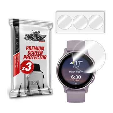 Grizz Hydrogel Garmin Vivoactive 5 skyddsfilm, Klar (3-pack)