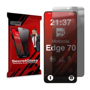 Grizz SecretGlass Motorola Edge 70 5G hybridglass, Integritetsskydd