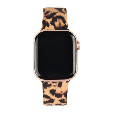 iDeal of Sweden Apple Watch 38 / 40 / 41 / 42 mm Silicone Band armband, Storlek S-M, timeless leo