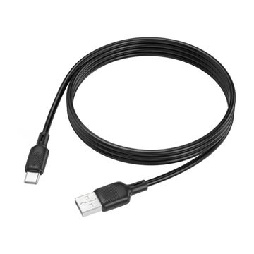 Borofone Lenny 18W USB-A / USB-C kabel, Svart 100 cm