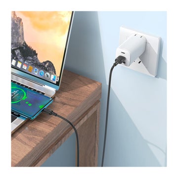 Borofone Lenny 18W USB-A / USB-C kabel, Svart 200 cm