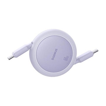 Baseus Free2Pull Mini 60W USB-C / USB-C kabel, Lila 100 cm