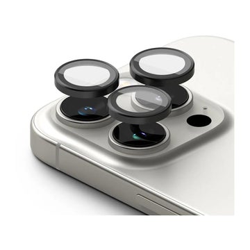 Ringke Camera Lens Frame iPhone 16 Pro / 16 Pro Max skydd, f&ouml;r bakre kamerorna, Svart (2-pack)