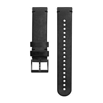 Suunto Urban 2 -l&auml;derarmband 20 mm, Storlek M, Svart