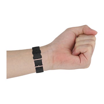 Silikonarmband (20 mm) till Galaxy Watch smartklocka, Svart