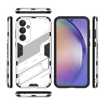 Galaxy A35 5G mobilskal med stativfunktion, Vit