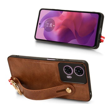 Motorola E14 / G04 / G24 skal med halsband, Ekol&auml;der i flera f&auml;rgen